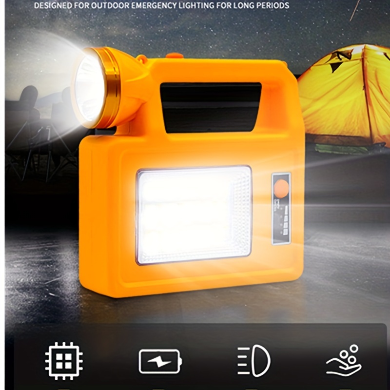 20-200W Portable Emergency Lights Rechargeable LED Lantern Tent Lamp with  Hook for Camping Fishing Patio