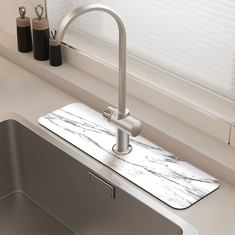Silicond Faucet Mat Kitchen Sink Splash Guard Drain Mat Drying Pad Grey, 1  unit - King Soopers