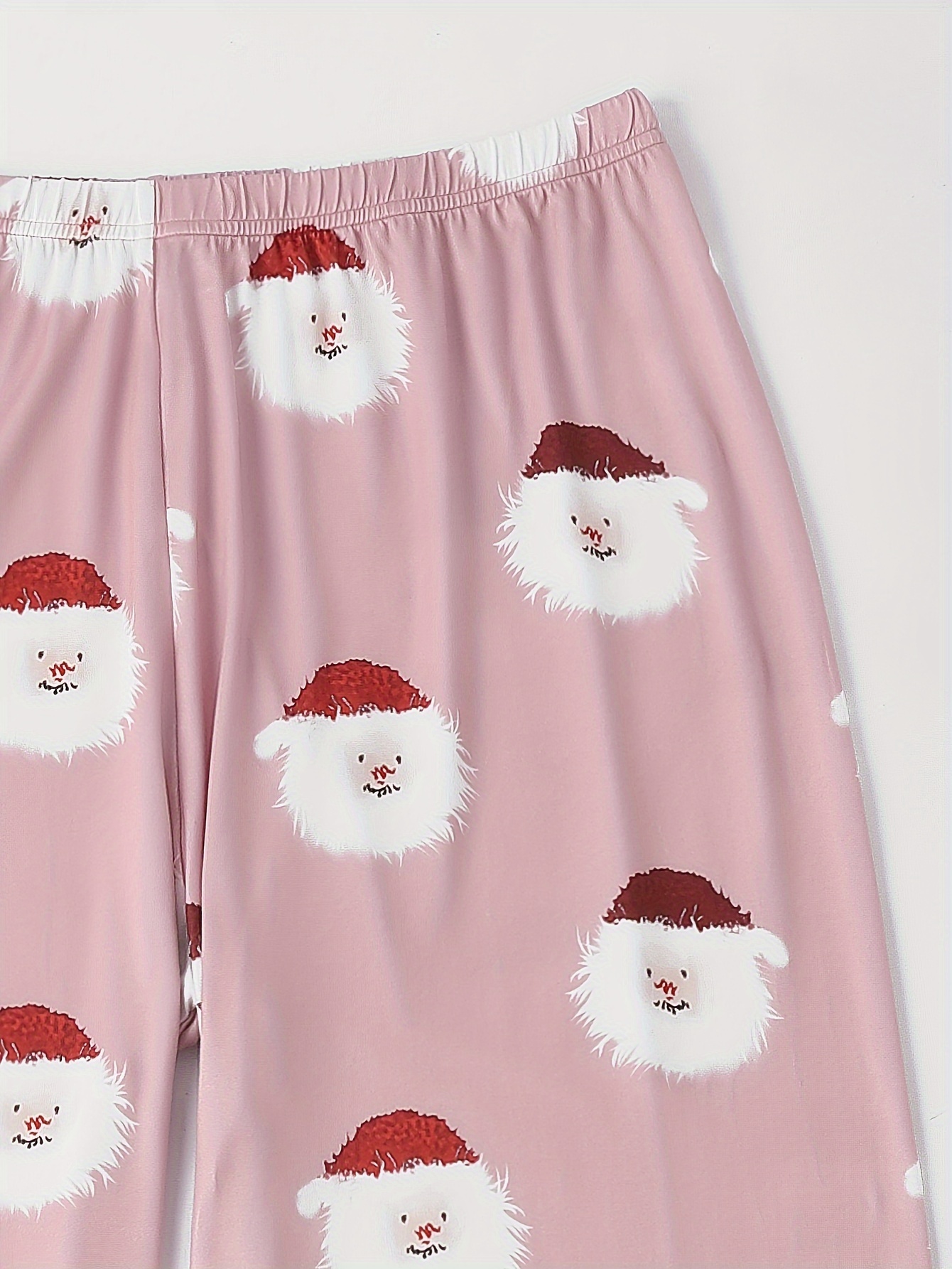 Santa Claus Print Pajama Set with Cami Top & Shorts & Pants