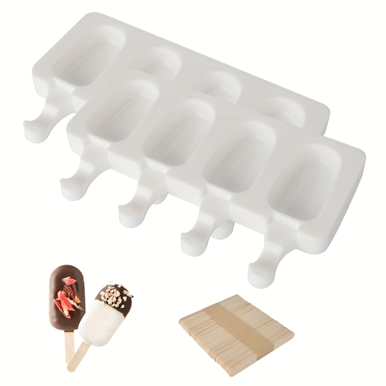 DIY Popsicle Ice Cream Mold Stainless Steel Lolly Stick Maker Frozen Molds