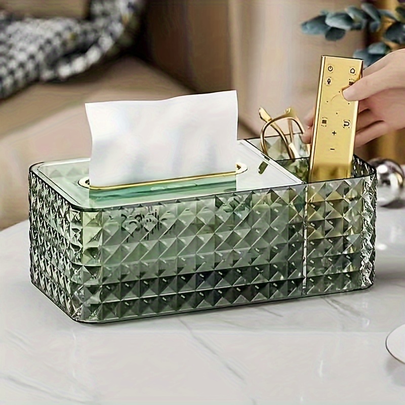 Container tissue box clearance cover