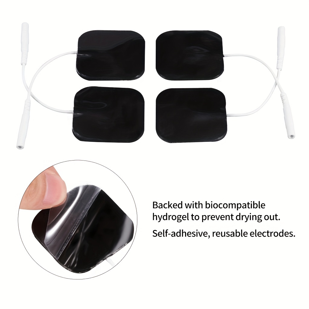 Electrodes Pads: Compatible With Ems Muscle Stimulator Massager, Superior  Conductivity & Durability! - Temu