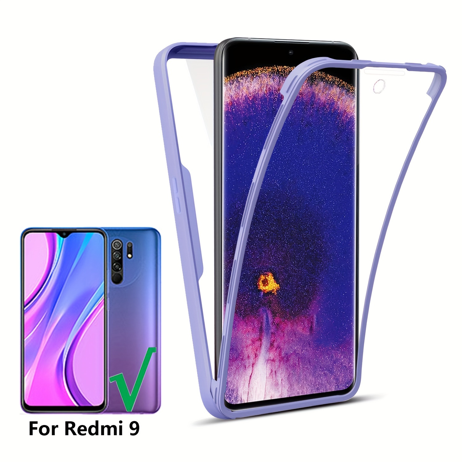 Comprar Para Xiaomi Redmi 9A funda trasera de silicona TPU funda de  teléfono suave para funda Redmi 9A