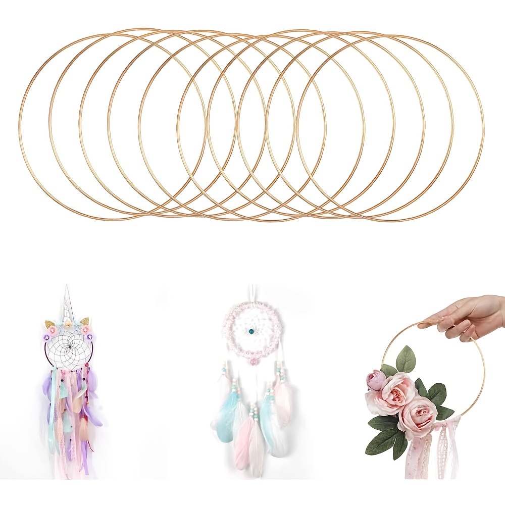 Metal Rings For Crafts metal Handicraft Hoop Golden Dream - Temu