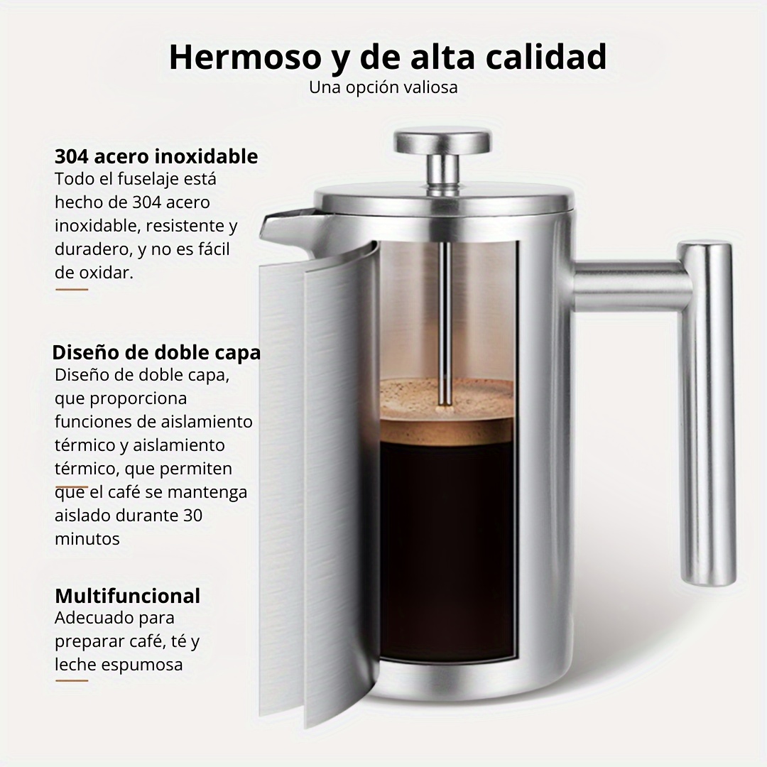 Cafetera de acero inoxidable Hola inducción 9 tazas (BOJ 01602204)