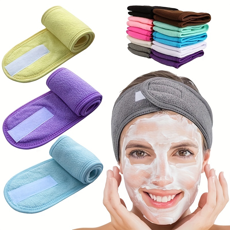 1/3PCS Spa Wash Face Bandeau Bow Facial Makeup Hair Band - Temu
