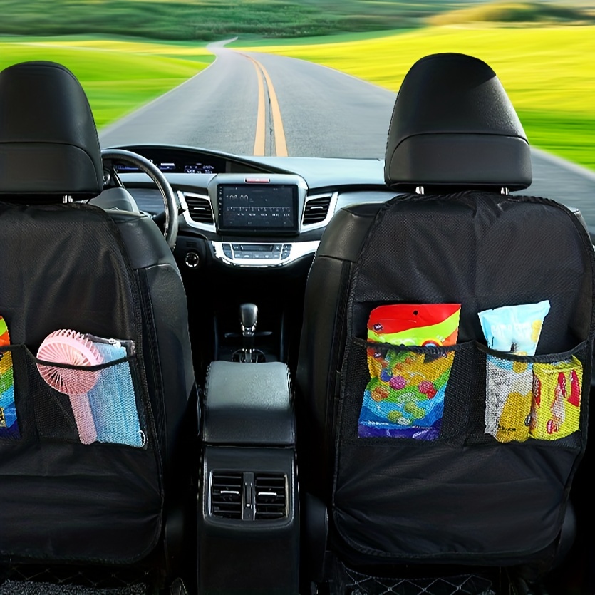 Kick Mats Protector de asiento trasero, impermeable Oxford protector de  respaldo de asiento, protector de respaldo de asiento de coche para niños