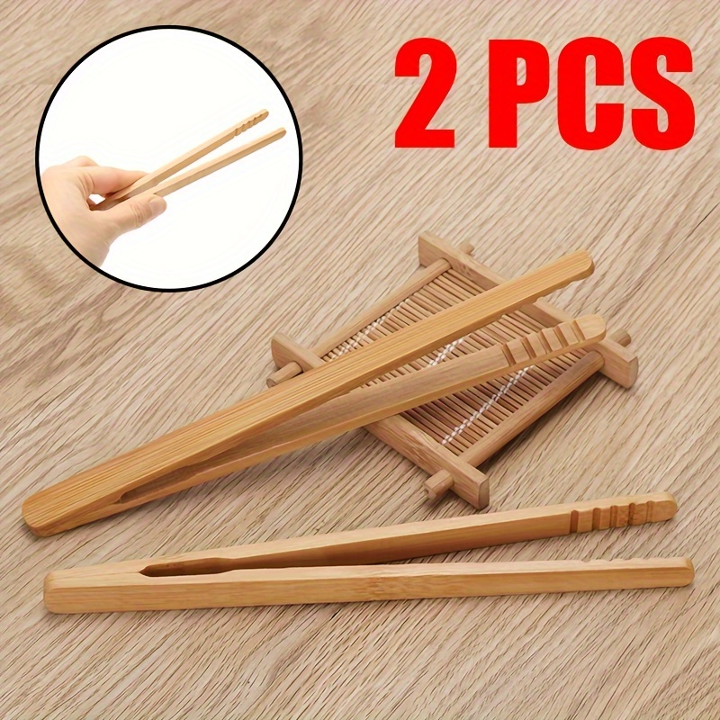 Bamboo Toaster Tongs For Toast Pickles Tea Cooking Kitchen Tongs Long  Handle Bamboo Teaware Tea Clips Wood Toast Tong Wooden Toaster Bagel Bacon  Squeezer Sugar Ice Tea Tongs Kitchen Tools - Temu