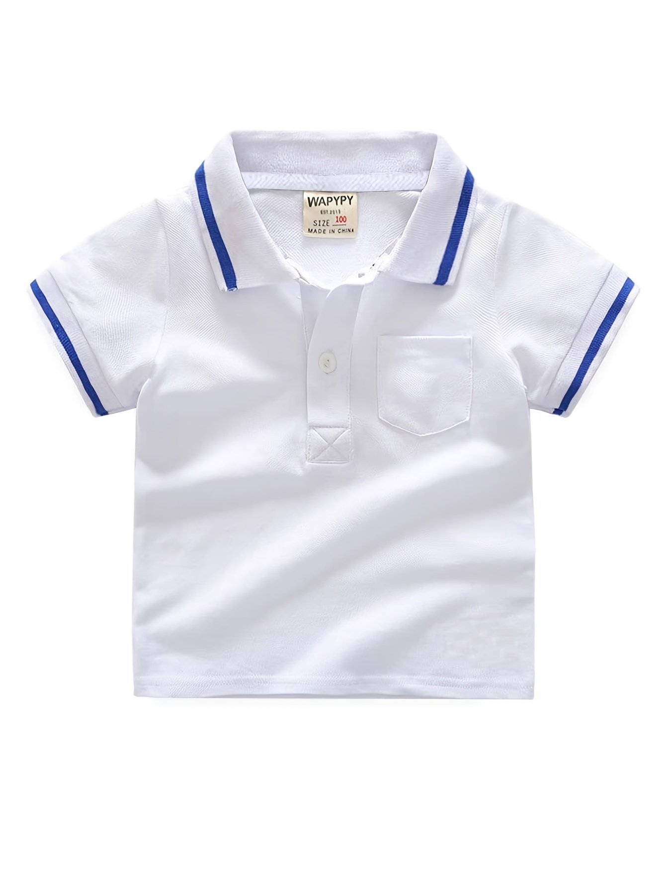 Boys' Short Sleeve Button Up Polo Shirt | Preppy Style Kids' Clothes