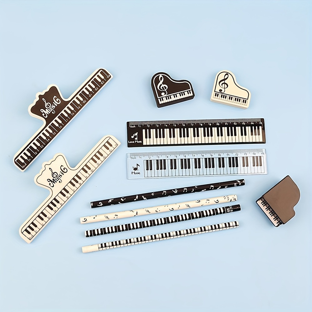 Music Piano Themed Office Supplies Set Music Book Clip - Temu