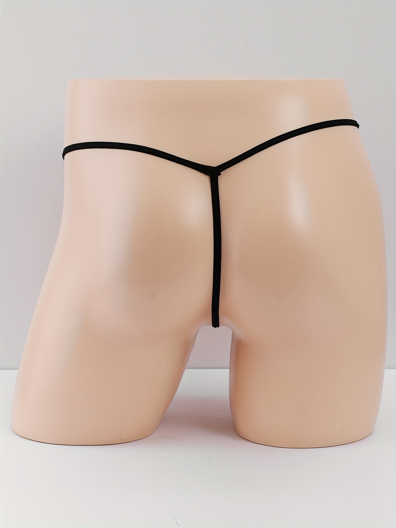 Men's Funny Panties Sexy Elephant Bulge Pouch Elastic T Back