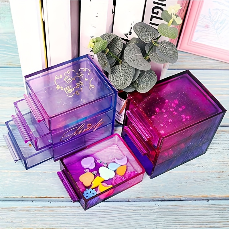 iSuperb Resin Molds, Makeup Brush Storage Molds, Silicone Box Mold with 23-Slot Epoxy Casting Resin Unique Makeup Organizer Trinket Container Epoxy