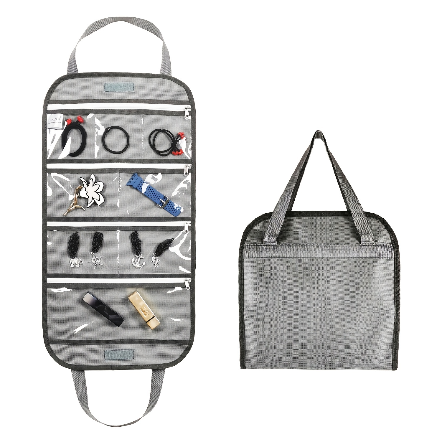 Jewellery Organizer Bag with 8 Pockets