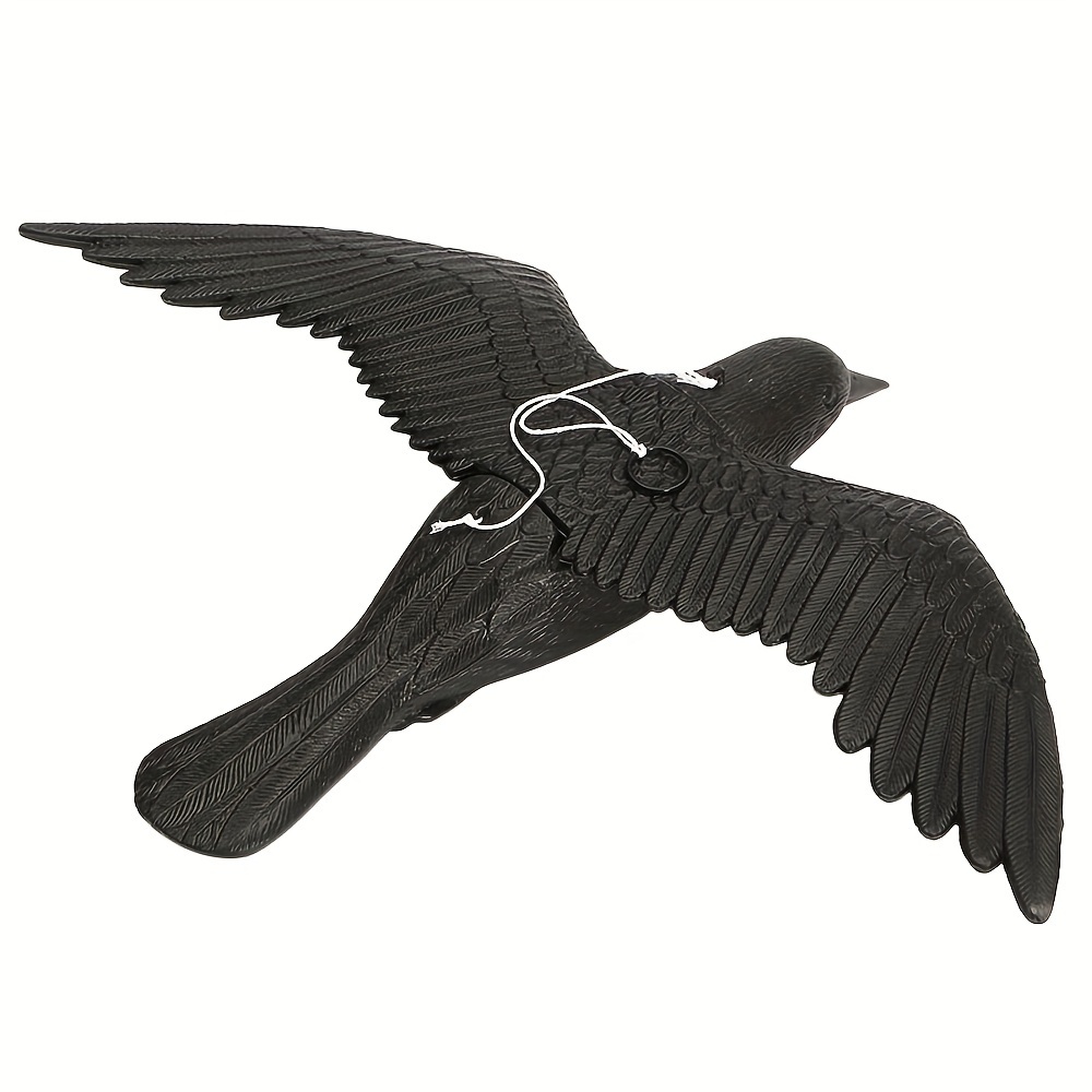1 Pezzo Decorazione Simulazione Uccello Corvo Nero Modello - Temu Italy