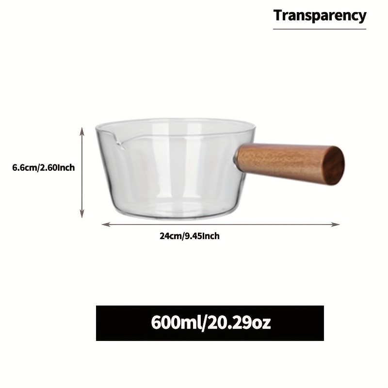 Glass Sauce Pot, With Cover And Handles, Transparent Glass Stovetop Pot, Clear  Saucepan, Saucier, Safe For Pasta, Noodles, Milk, Soup, Baby Food Making,  Cookware, Kitchen Utensils, Kitchen Gadgets, Kitchen Accessories - Temu