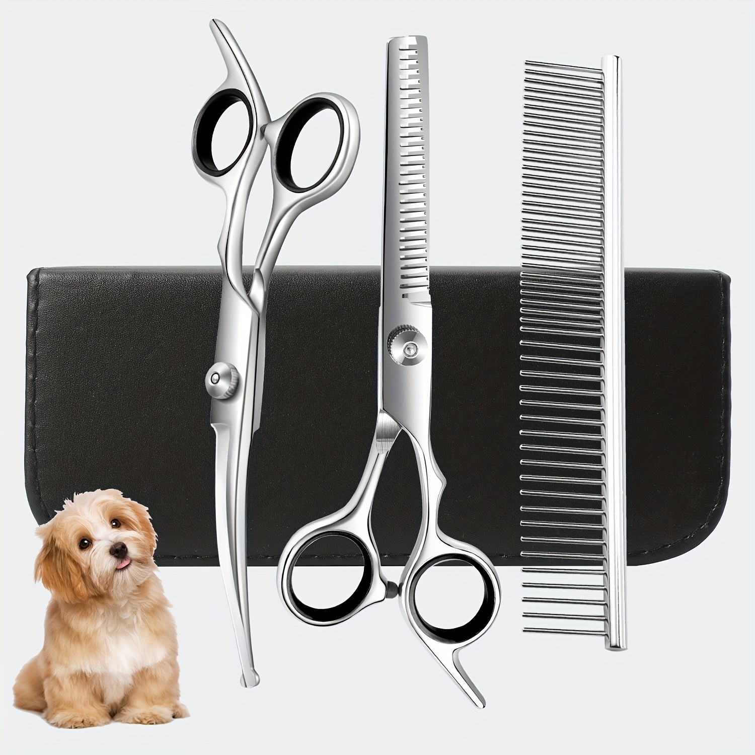 Pet Scissors Dog Scissors Professional Pet Cleaning Beauty - Temu