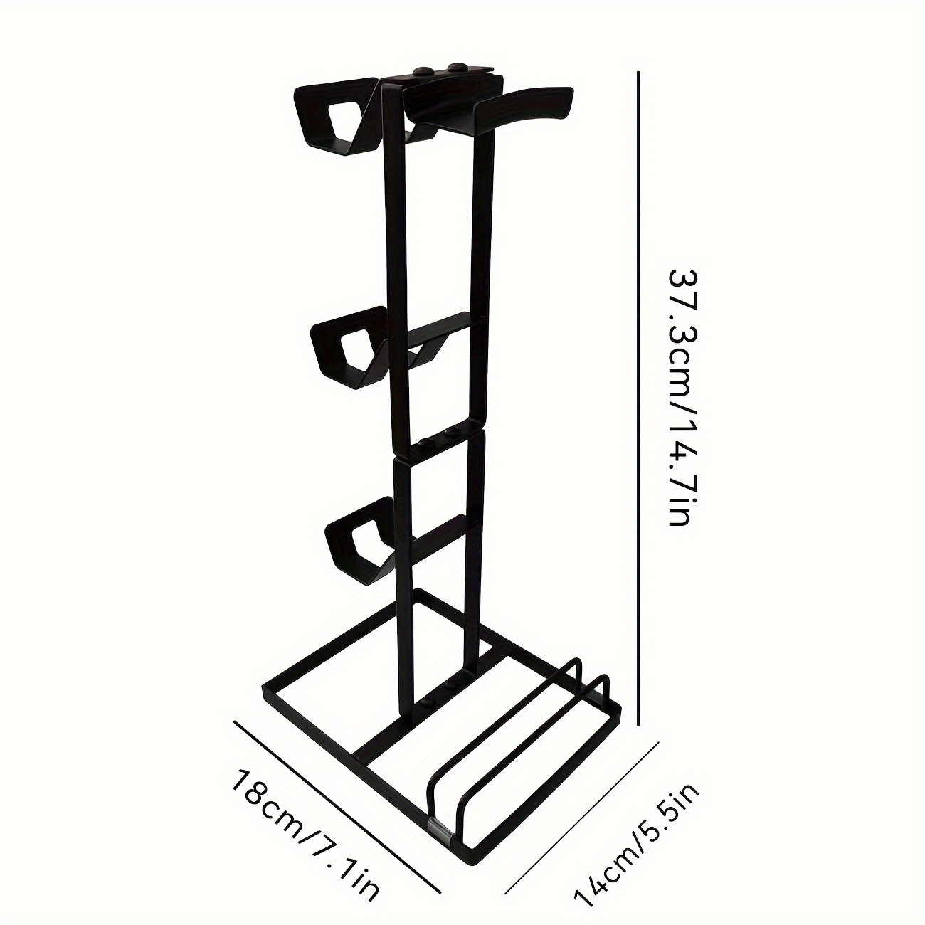 Soporte vertical para auriculares desmontable, estante de