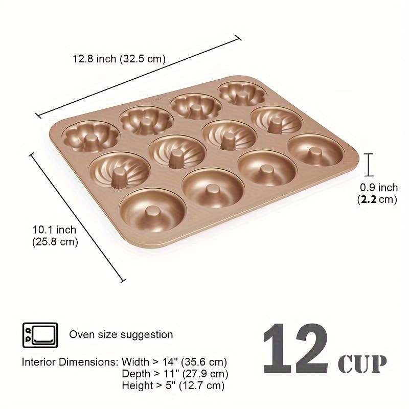 Durable Silicone Donut Pan - Non-stick, Easy Clean, Bpa Free, Perfect For  Cake, Biscuit, Bagels, Muffins, And More! - Temu