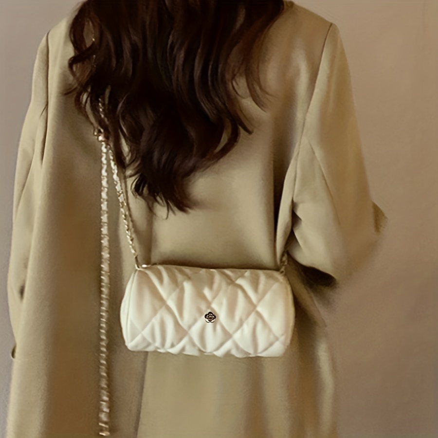 Quilted Luxury Purse in Beige