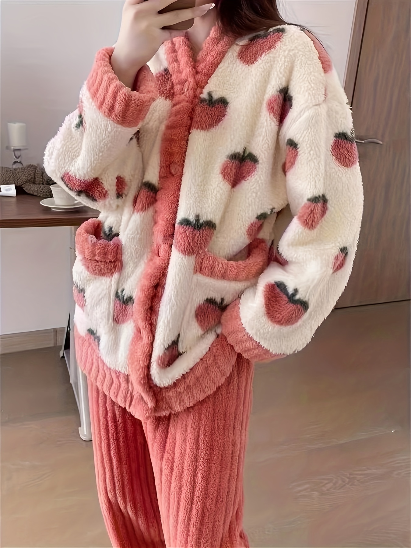 Women Plaid Pajama Pants Fuzzy Pack Long Thermal Lined Buffalo Plaid Pj  Bottoms Soft Drawstring Lounge Sleepwear Christmas - AliExpress