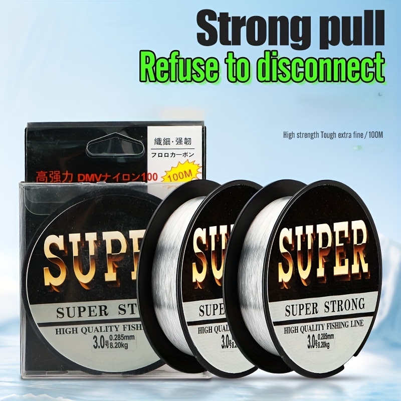 Durable Reliable Super Strong Nylon Fishing Line No.1 8 - Temu New