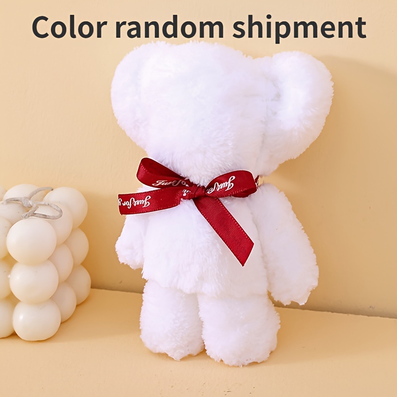 1pc cute bear shaped towel coral fleece bear towel kawaii fingertip towel handkerchief wedding gift
