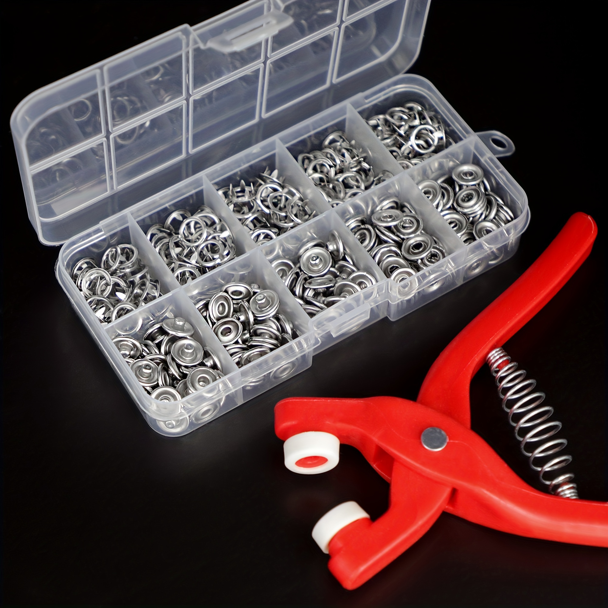  720 Sets 36 Color Cenoz Snaps Buttons with Storage  Container/Pliers Tool, 20 T5 Resin Plastic Button Sewing Fasteners Punch  Poppers No Sew Buttons for Cloth Craft : Everything Else