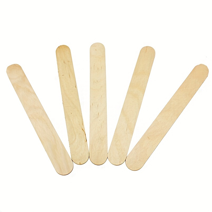 Large Wax Waxing Wood Body Hair Removal Sticks Applicator Spatula 100 pcs