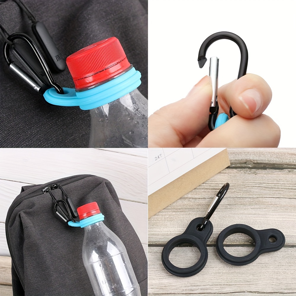 1pc Rubber Water Bottle Buckle Ring, Water Cup Holder, Suitable For Camping, Hiking