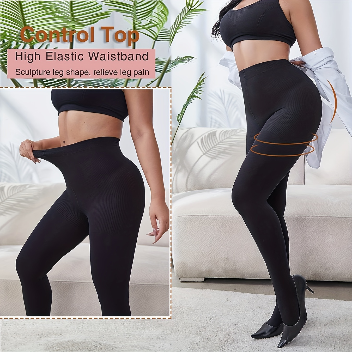 Graduated compression stockings, Support hosiery, Elastic tights