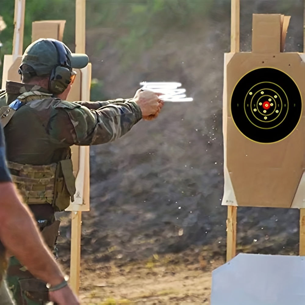 Cible de piège à billes en métal avec 20 cibles en papier de tir, piège à  granulés Airsoft, mini cible pour la pratique du tir et l'entraînement au  pistolet à air doux (