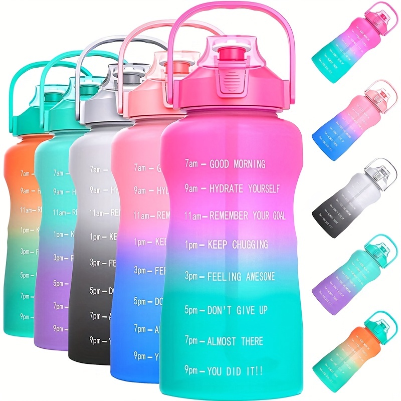 2L Leak-Proof BPA-Free Sport Motivational 3 in 1 Fitness Water