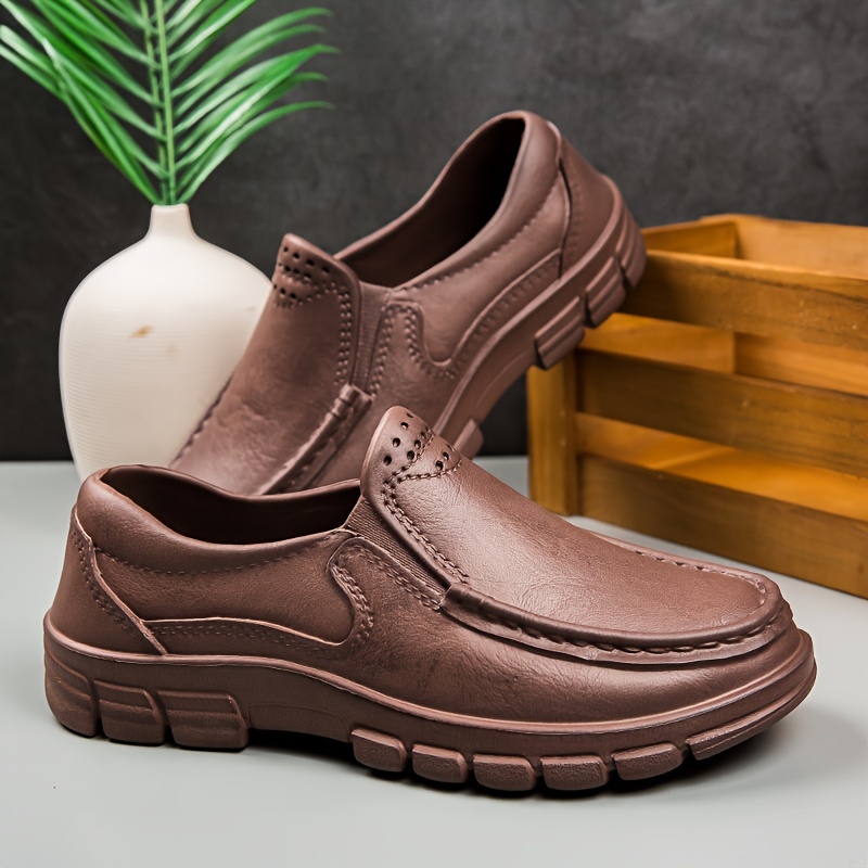 Zapatos Mocasín Sólidos Hombres, Cómodos Casuales, Suela Suave  Antideslizante Actividades Aire Libre Hombres - Calzado Hombre - Temu