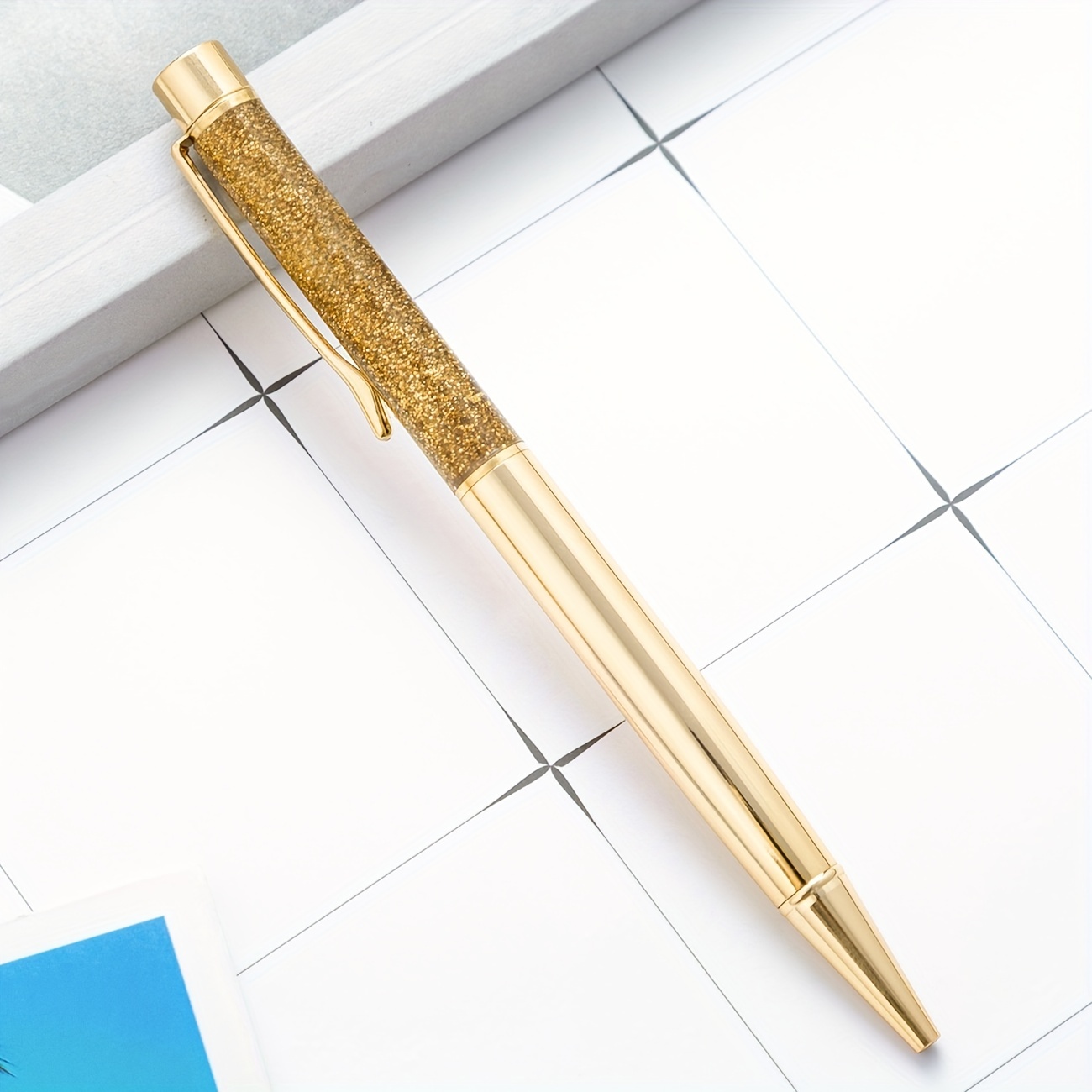 Thick Ballpoint Pen 2 Color Comfortable Writing Pens Metal - Temu