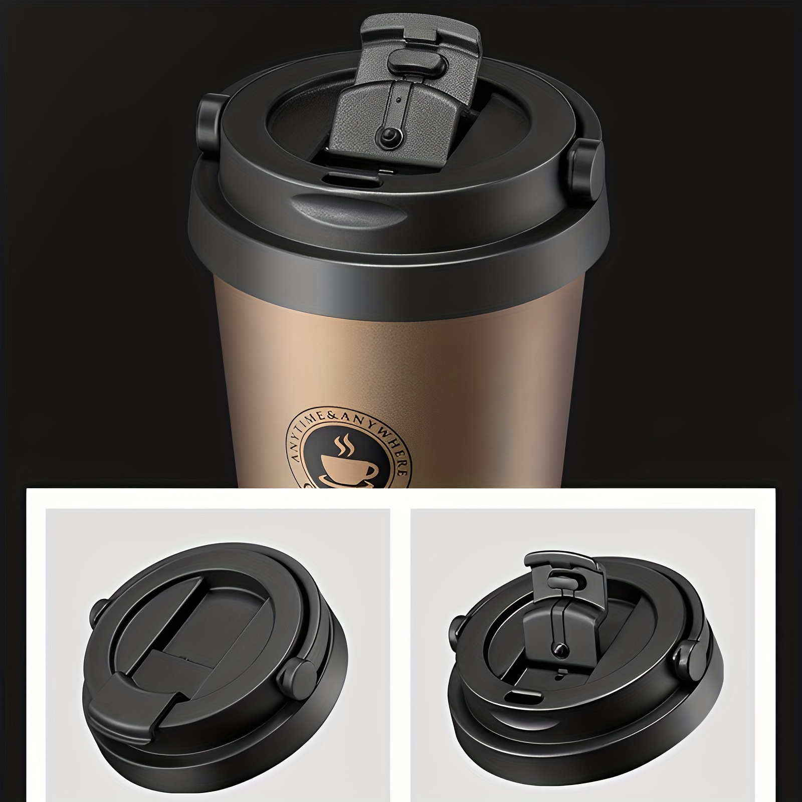 Insulated Coffee Cup With Handle, Portable Car Handy Cup, Heat