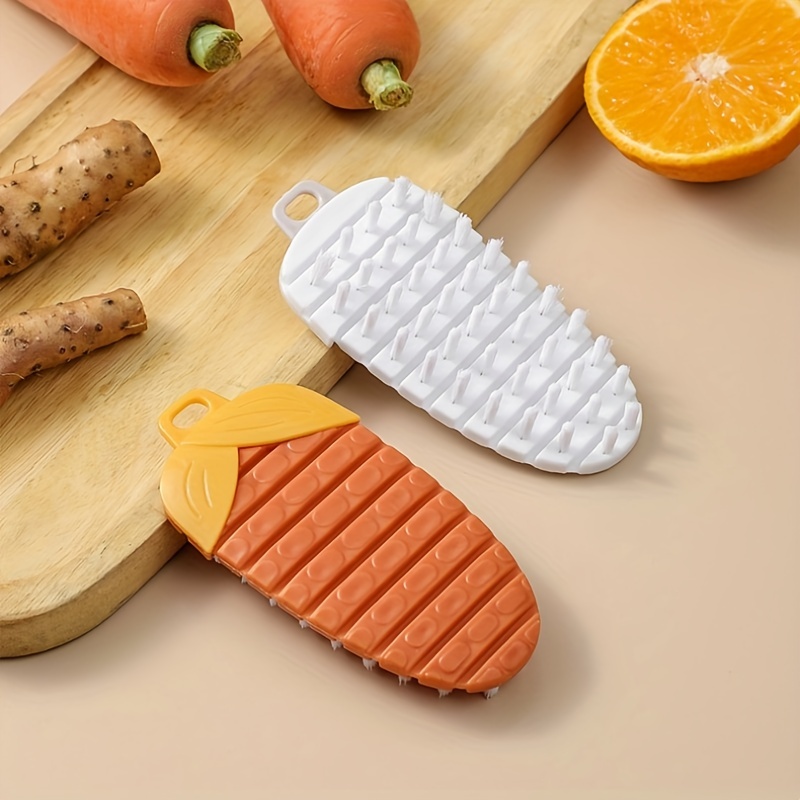 Multifunctional washing brush for fruit and vegetable, can be bent