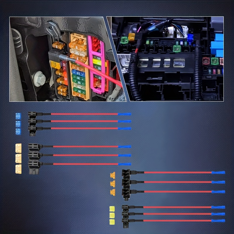 12v Car Add a circuit Fuse Tap Standard Mini Micro2 Low - Temu
