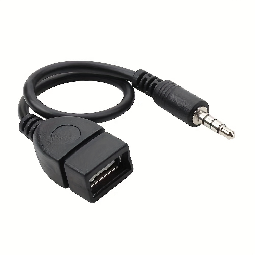 Usb Cable Audio Automóvil 3 5 Mm Cable Adaptador Otg 3 5 Mm - Temu