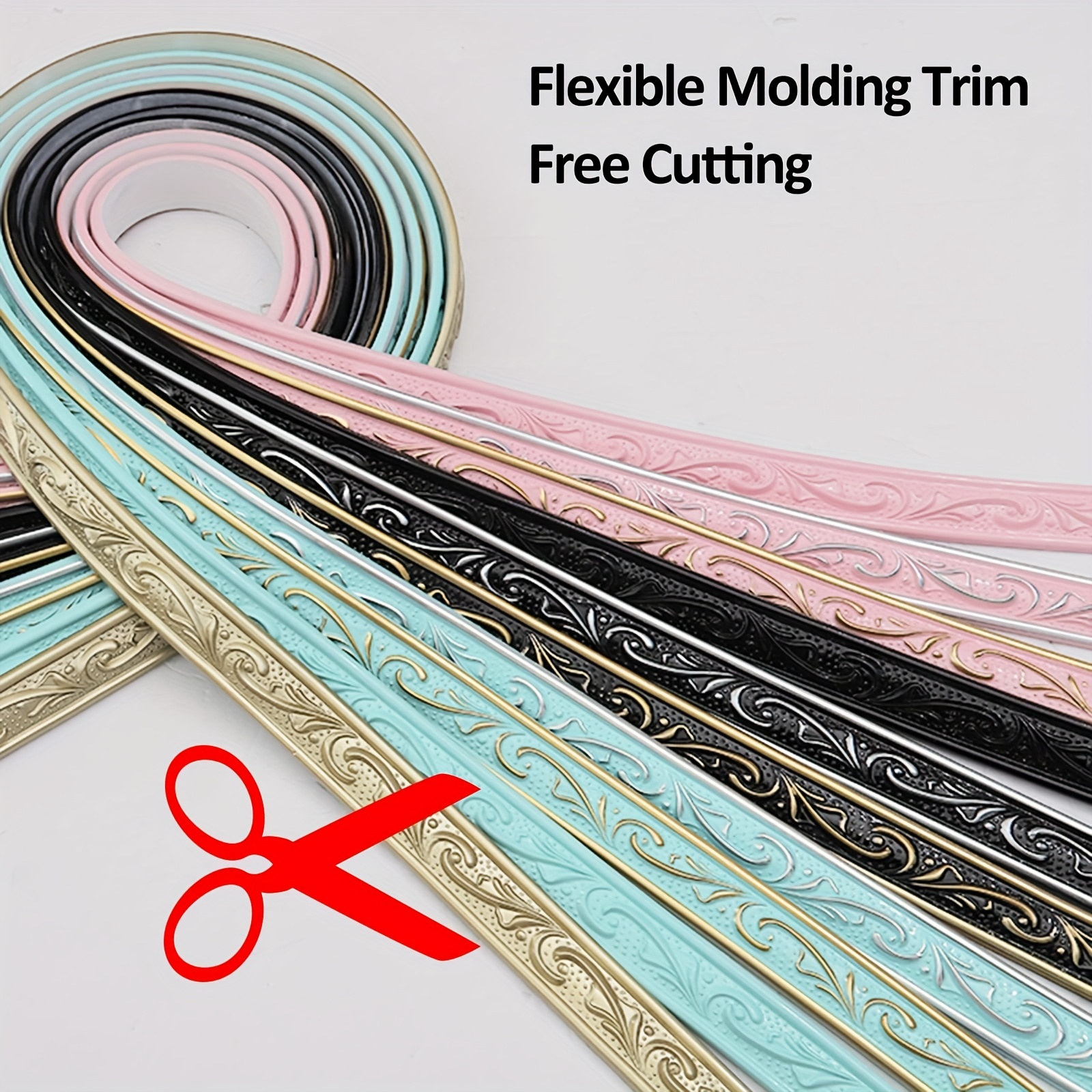 Flexible Molding Trim Wall Trim Self Adhesive Tape Peel - Temu