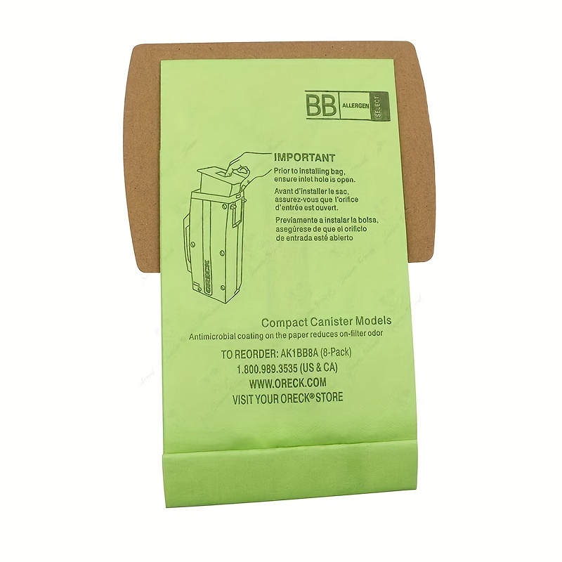 Oreck SELECT Sacs d'aspirateur portatifs à filtration emb de 12