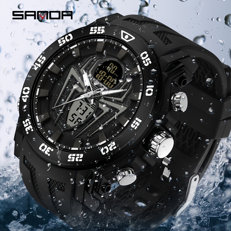 1 Reloj Militar Tipo G Hombre, Relojes Envío Directo Descarga Digital  Hombre, Resistente Agua, 50 M, Reloj Pulsera Electrónico Esfera , Reloj  Deportivo Analógico, Reloj Cuarzo Doble Pantalla Hombre 2023 - Joyería  Accesorios - Temu