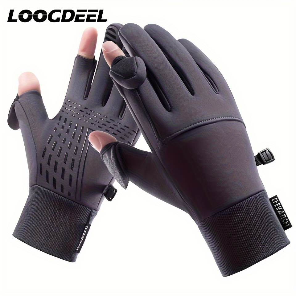Warm Gloves For Outdoor Fishing Cycling Three finger Flip - Temu