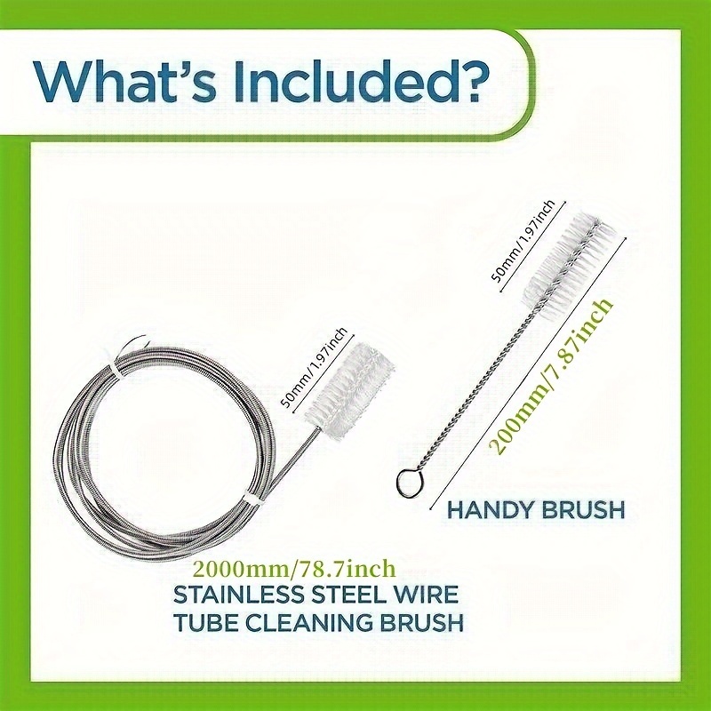 Tube Cleaning Brush Flexible Stainless Plus Handy Brush - Temu