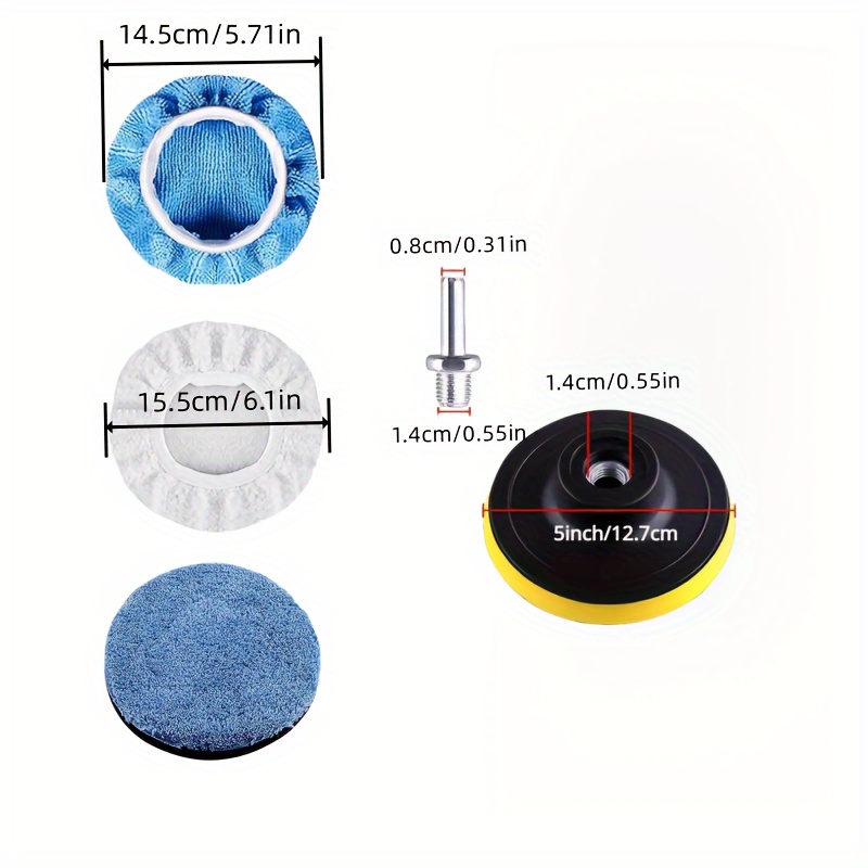 Buffing Pads Car Polishing Pad Kit Foam Polish Pads Wax - Temu