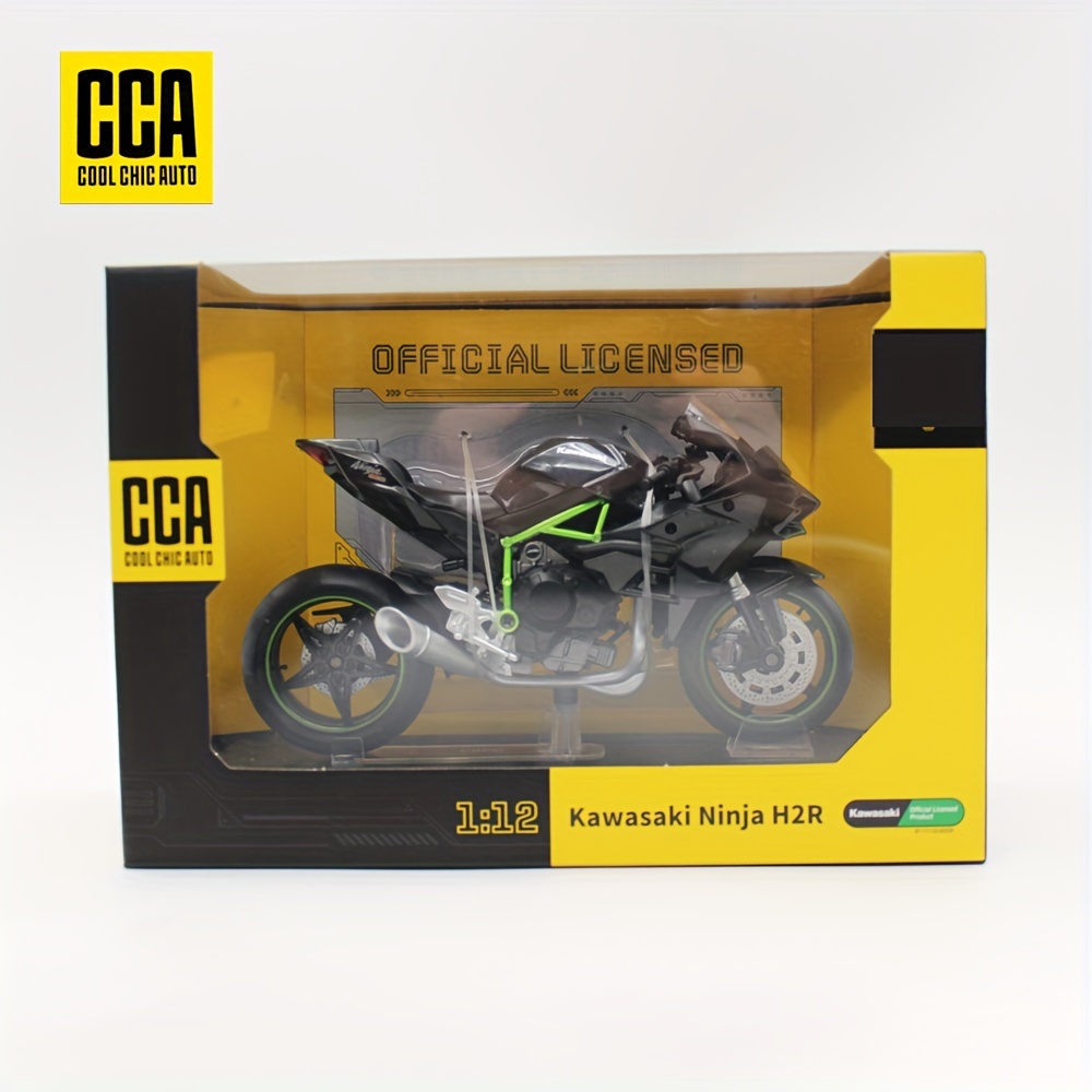 1:12 Kawasaki Ninja H2r Black Motorcycle Model Ornament Toy - Temu