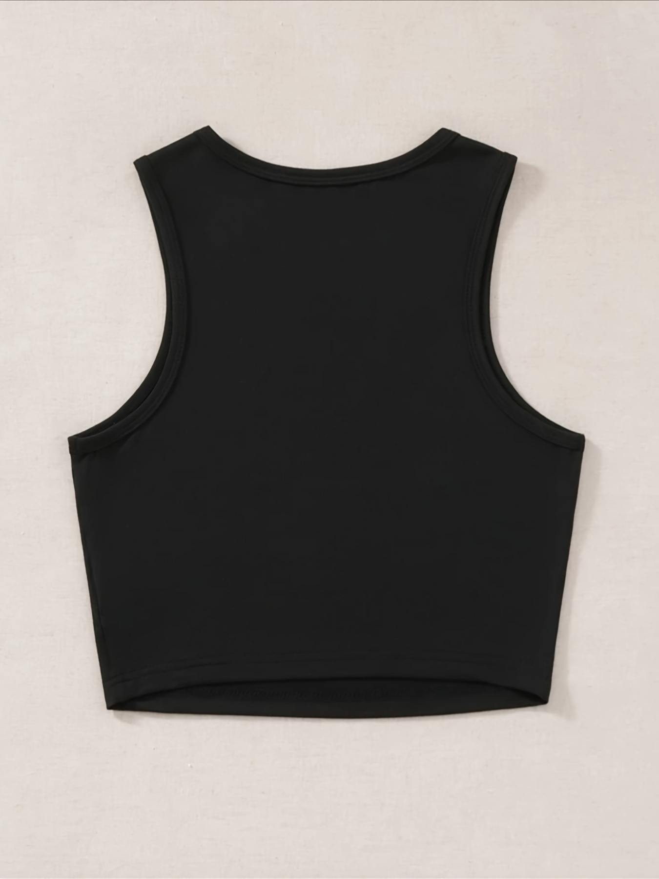 Floral & Sun Print Crop Tank Top Y2K Sleeveless Tank Top