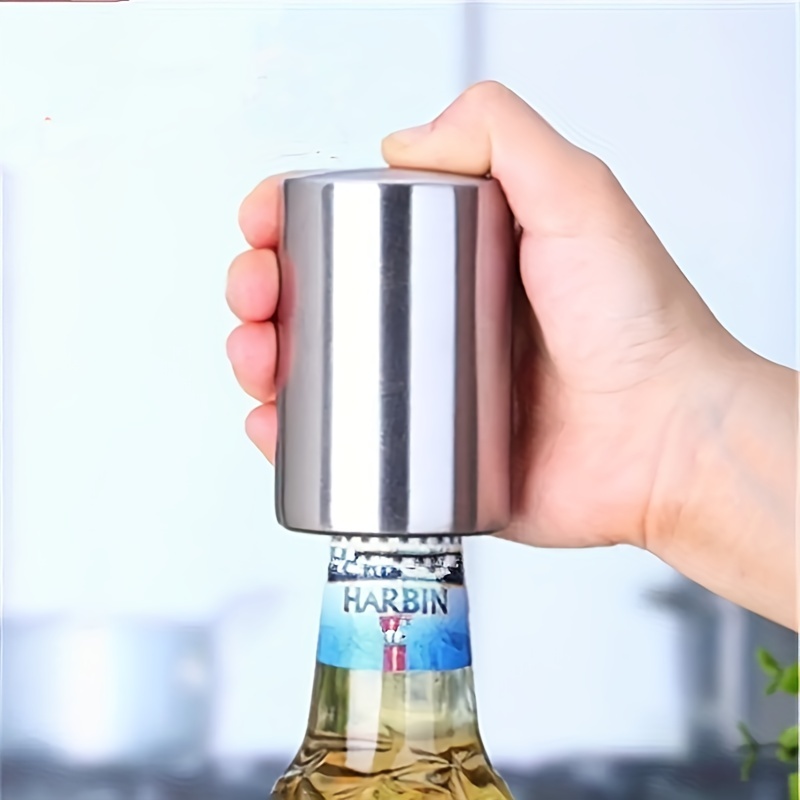 Stainless Steel Premium Automatic Bottle Opener Creative Beer Bottle Opener  - Temu