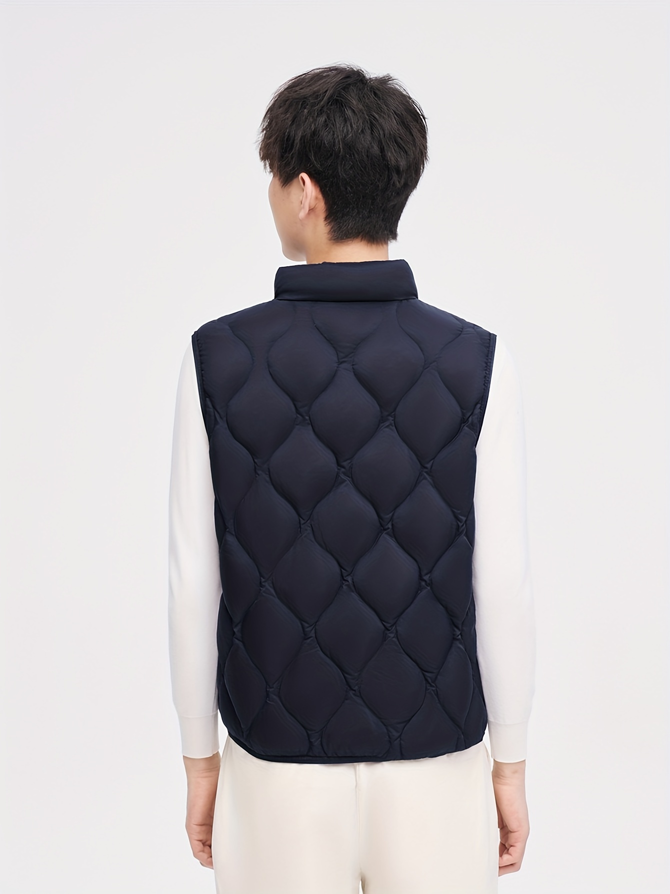 Bosideng Men's Fashion Down Vest, Casual Slightly Stretch