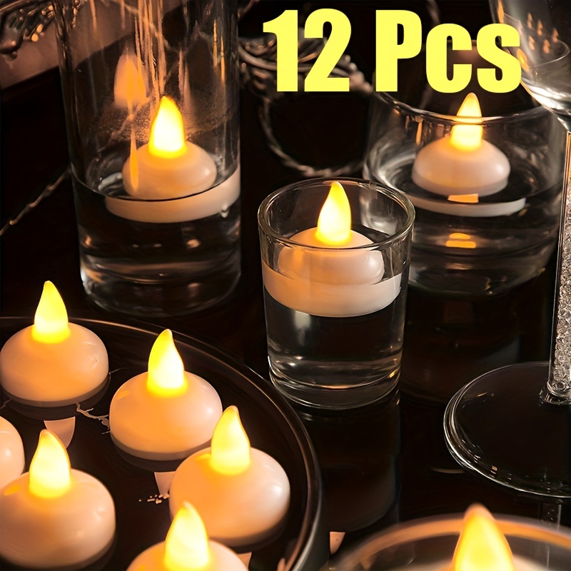 Bougie,10 pièces-lot bougies flottantes pour fête de mariage