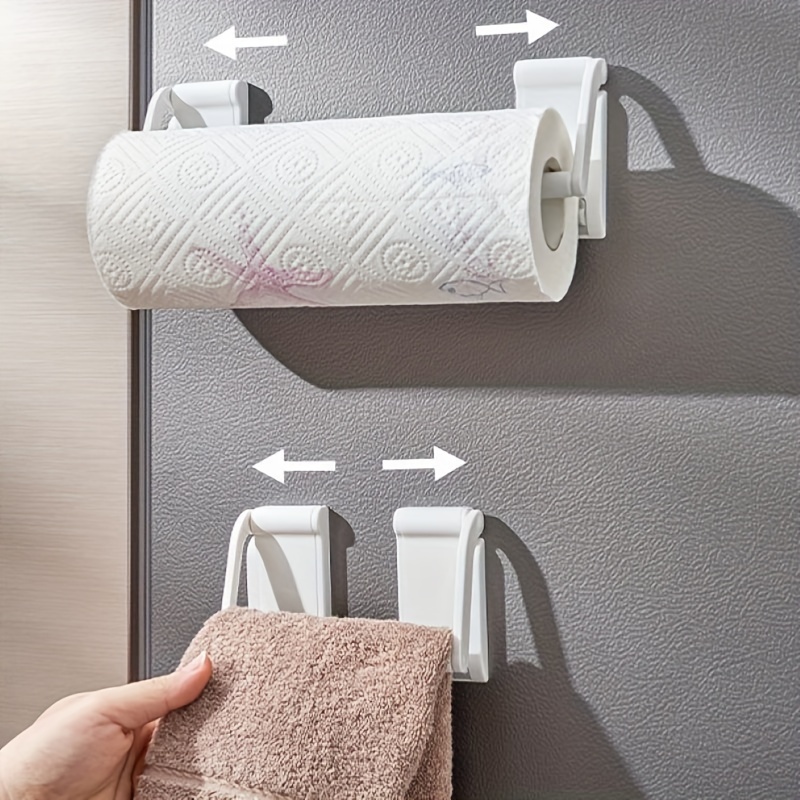 White Kitchen Roll Holder Paper Towel Holder For Kitchen - Temu